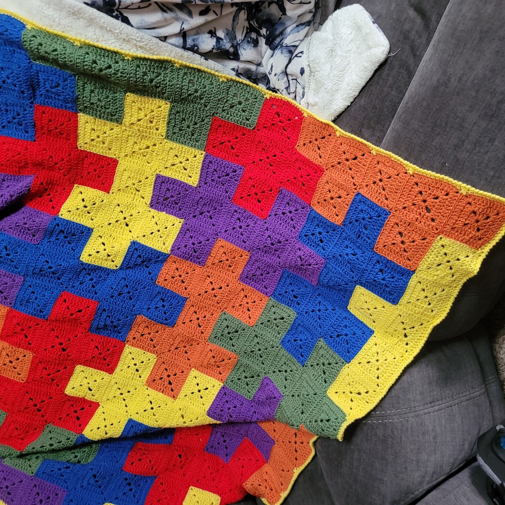 Colorful Crochet Blanket